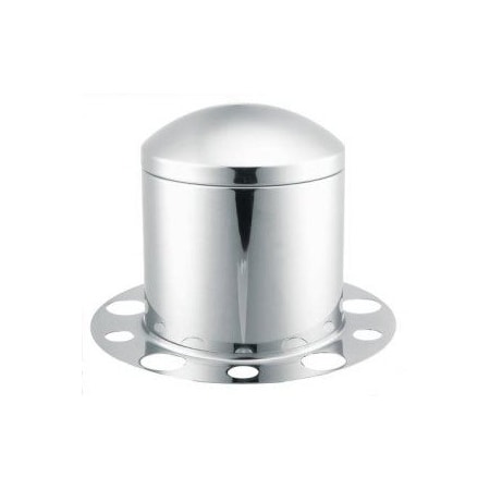 Roadmaster Cover, Hubcap, Rear Axle, Stainless Three Piece, Rear, W/ Removable Cap, Fits Wheels 20 In., 22.5 340S-354S